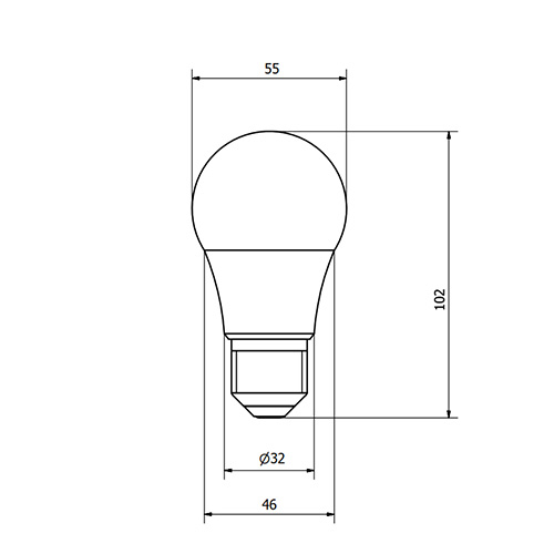 BÓNG ĐÈN LED BULB  Paragon 7W – E27 PBCB765E27L