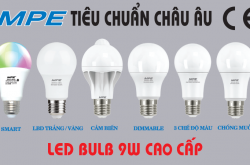 ĐÈN LED BULB 9W CAO CẤP TIÊU CHUẨN CHÂU ÂU