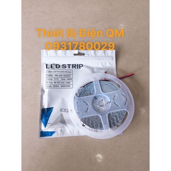 ĐÈN LED DÂY DÁN 12V 2835 120LED/M ÁNH SÁNG VÀNG 3000K