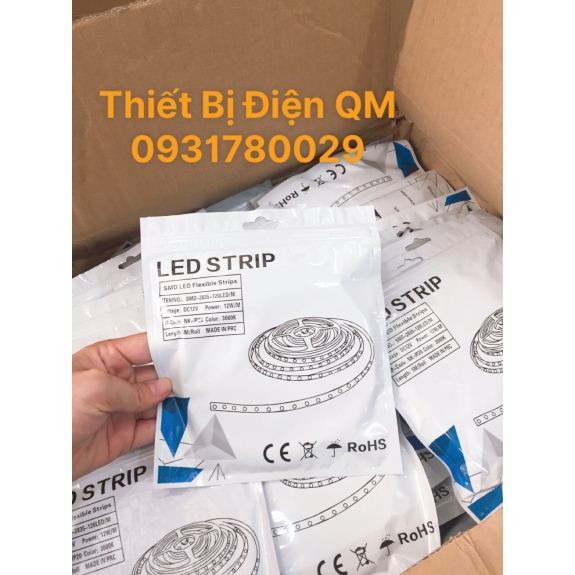 Đèn led dây dán 12V 2835 120LED/M ánh sáng Trắng 6000k