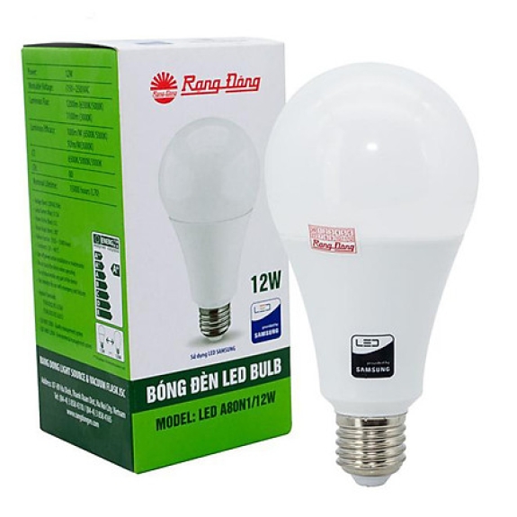 Bóng đèn LED BULB Tròn 12W Model: LED A70N1/12W.H