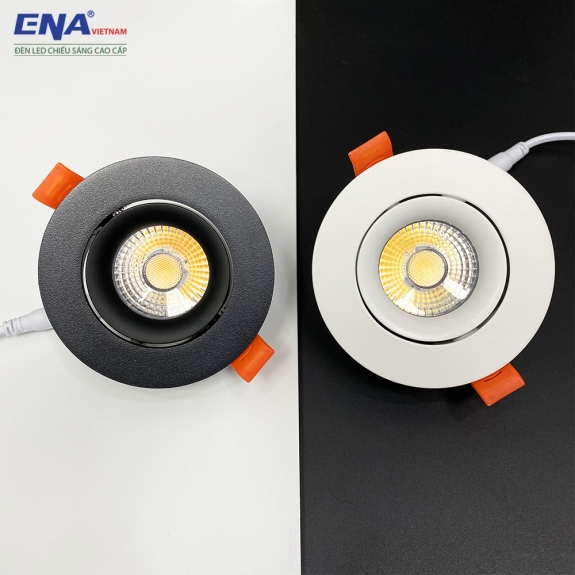 Đèn LED âm trần chỉnh hướng 7w DCE - Trắng, Vàng, Trung tính