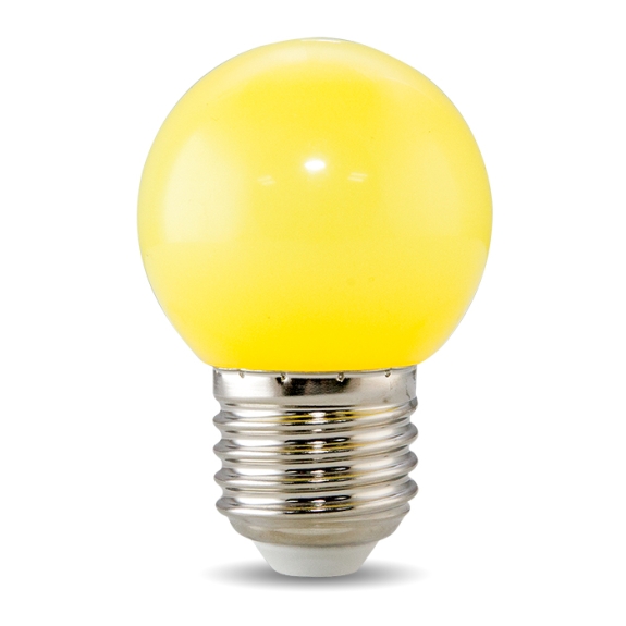 Bóng đèn LED BULB Rạng Đông tròn 1W màu vàng