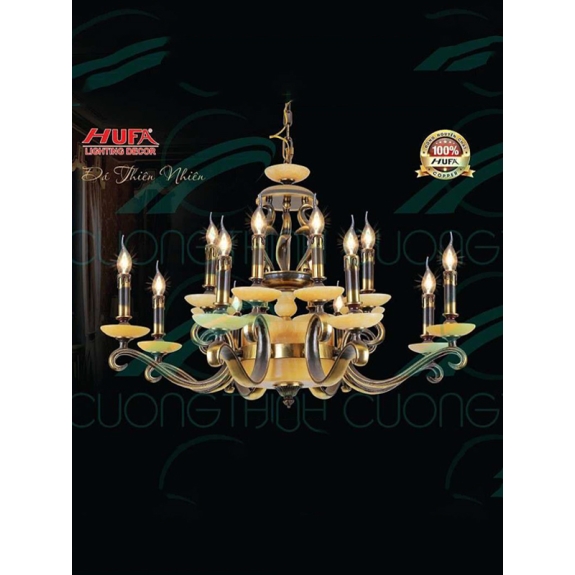 ĐÈN CHÙM ĐỒNG CAO CẤP CD 1095/16 Ø850 x H650 E14x16 T29