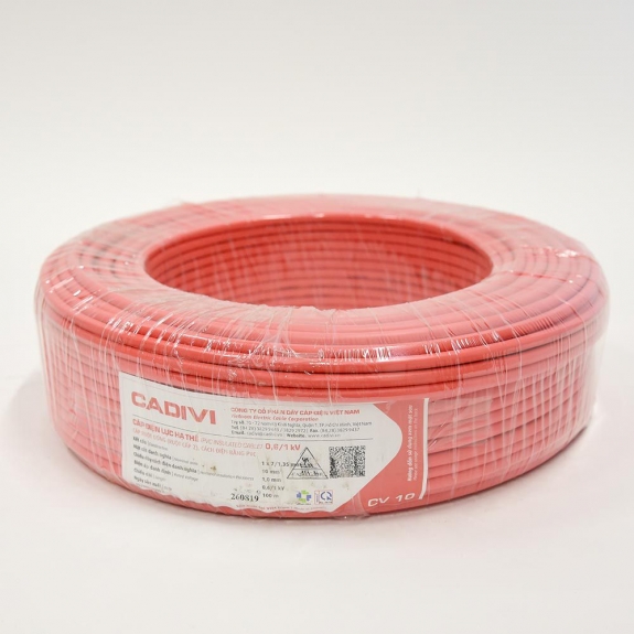 Dây điện Cadivi CV 10.0 - 0,61kV