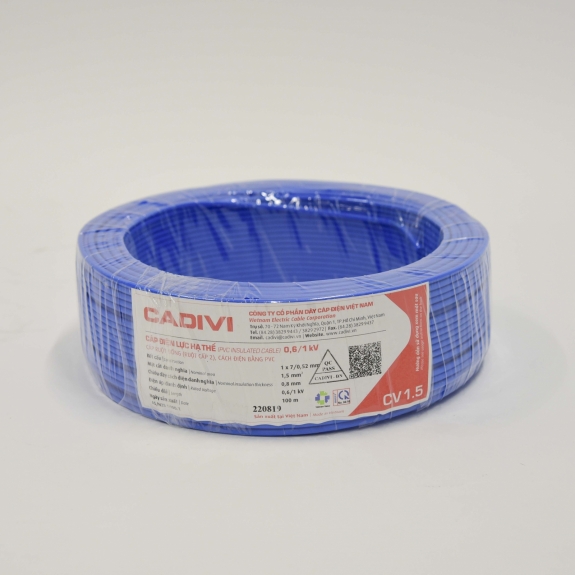 Dây điện Cadivi CV 1.5 - 0,6/1kV