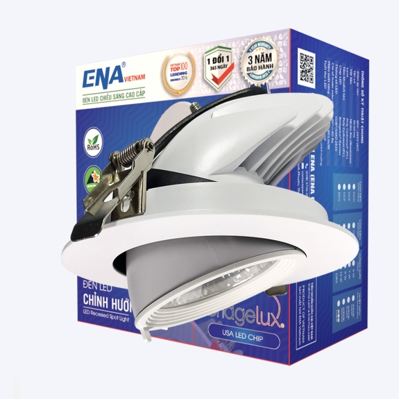 Đèn LED âm trần chỉnh hướng 5w DCD - Trắng, Vàng, Trung tính