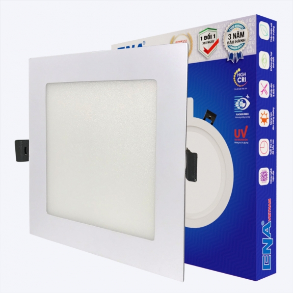 Âm trần siêu mỏng 12w - Vuông AVL - 3 chế độ màu