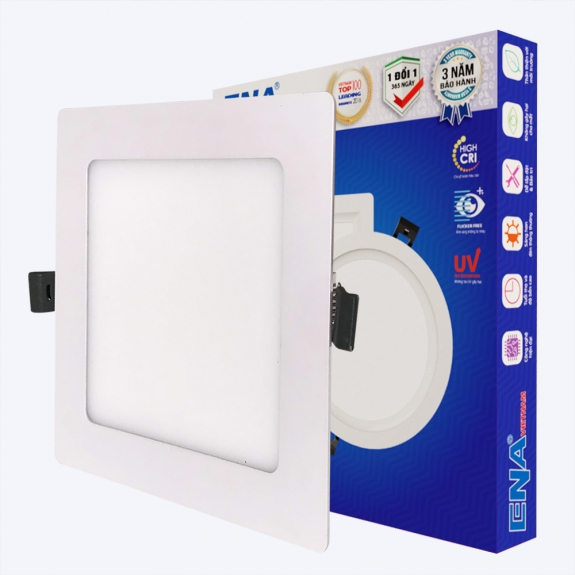 Âm trần siêu mỏng 9w - Vuông AVL - Trắng, Vàng, Trung tính
