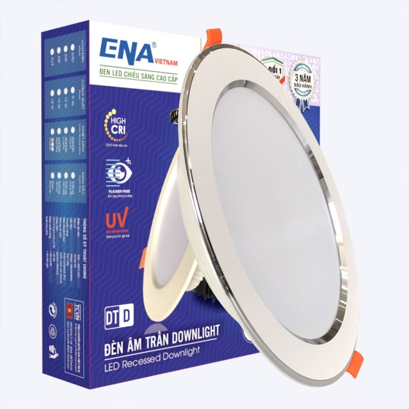 Đèn LED âm trần Downlight 24w DTF - Trắng, Vàng, Trung tính