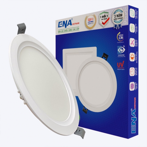 Âm trần siêu mỏng 12w - Tròn ATF - Trắng, Vàng, Trung tính