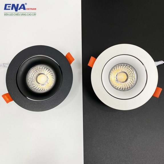 Đèn LED âm trần chỉnh hướng 12w DCE - Trắng, Vàng, Trung tính