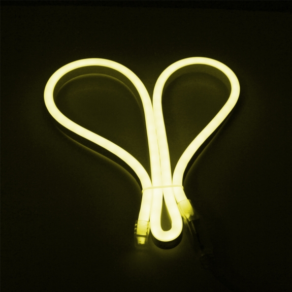 LED DÂY KIỂU NEON BẺ GÓC HAI CHIỀU ÁNH SÁNG VÀNG Duhal  6WM NEV01