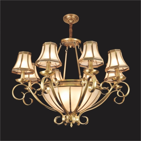ĐÈN CHÙM ĐỒNG HUFA CD 83488 Ø900 x H700 E27x12 T36