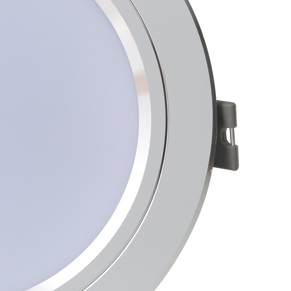 Đèn LED Âm trần Downlight Rạng Đông 9W Viền Bạc Model AT10 1109W