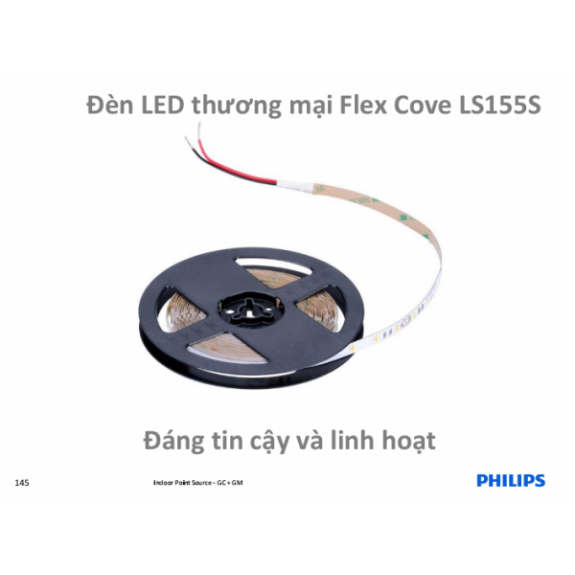 Đèn led dây dán cuộn 5m 15.5w 24V LS155 Philips