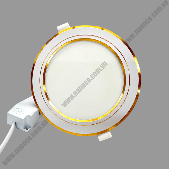 Đèn LED Downlight siêu mỏng viền vàng/ viền bạc