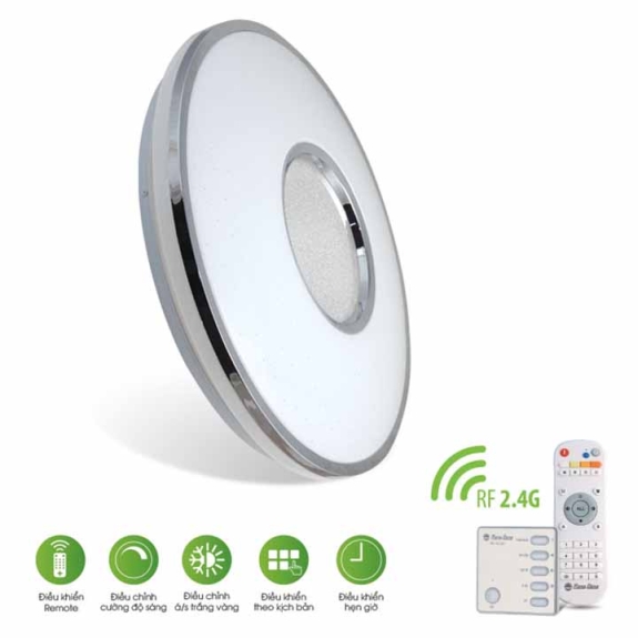 Đèn LED ốp trần 490/40W - điều khiển bằng Remote 