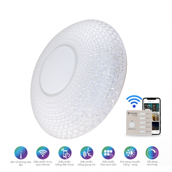 Đèn LED ốp trần 500/40W Bluetooth