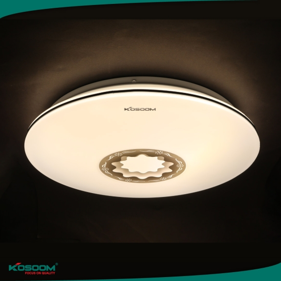 Đèn LED ốp trần hoa Mẫu đơn đổi màu 24W Kosoom OP-KS-TD-24-DM