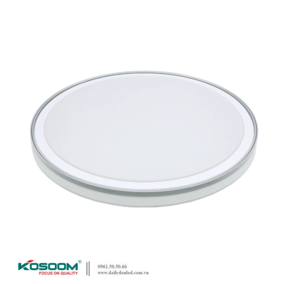Đèn LED ốp trần San Hô Viền Bạc đổi màu Kosoom OP-KS-SHB-36-DM