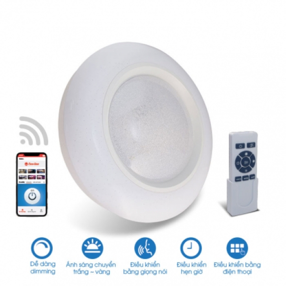 Đèn LED ốp trần thông minh wifi 48w