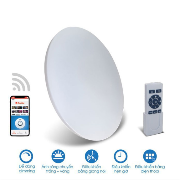 Đèn LED ốp trần thông minh wifi 60w D LN17L 550/60W.WF
