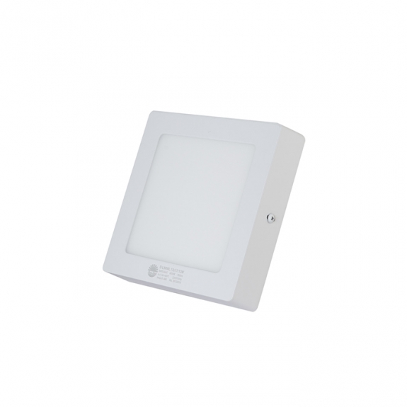 Đèn LED Ốp trần Vuông 12W đế nhôm
