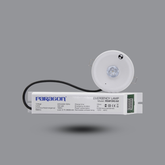 ĐÈN SẠC KHẨN CẤP ÂM TRẦN Paragon PEMF3RC-G2