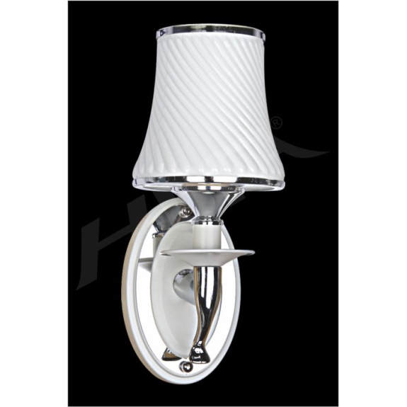 ĐÈN VÁCH KÍNH HUFA V 972 TRẮNG E27x1 T392