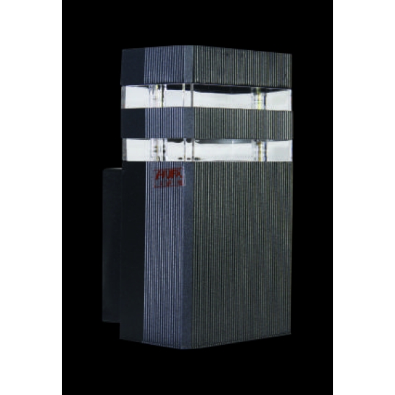 ĐÈN VÁCH NGOÀI TRỜI HUFA AK 804 ĐEN W100 x H200 x L100 L76